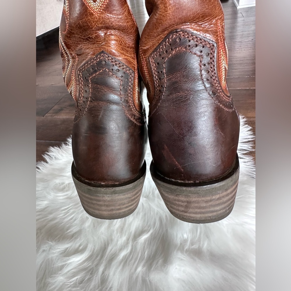 Ariat Boots Rawhide Leather Western Cowboy Groomsman SquareToe #10010953 Mens 13 - Picture 5 of 12